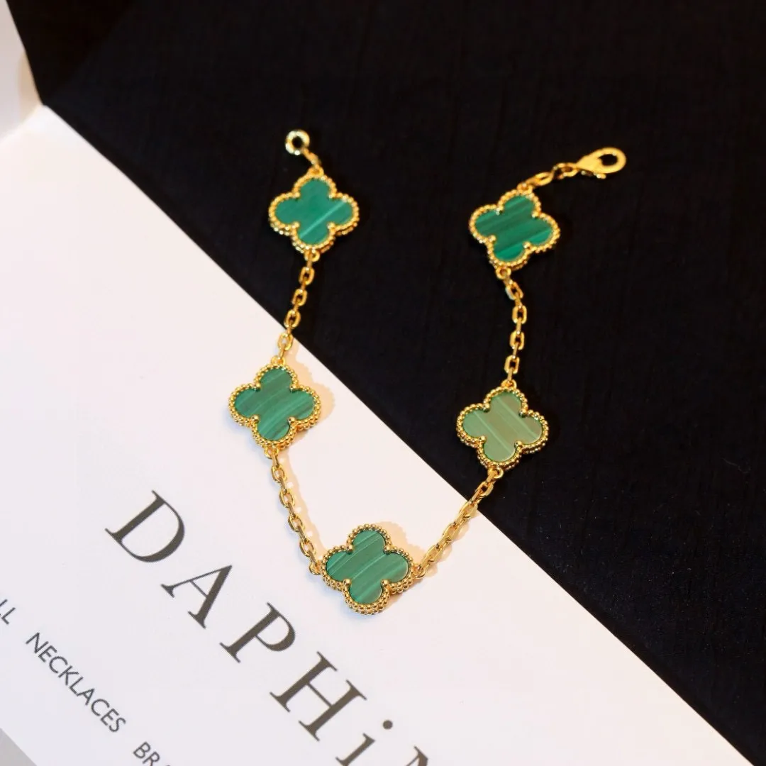 Van Cleef & Arpels Vintage Alhambra bracelet, 5 motifs VCARL80900 - 图片 18
