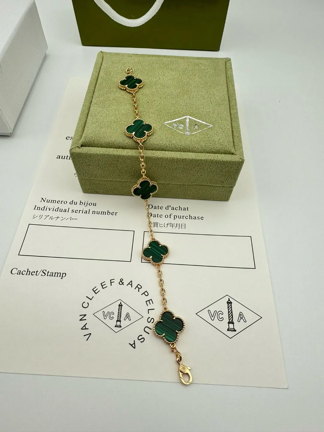 Van Cleef & Arpels Vintage Alhambra bracelet, 5 motifs VCARL80900 - 图片 24