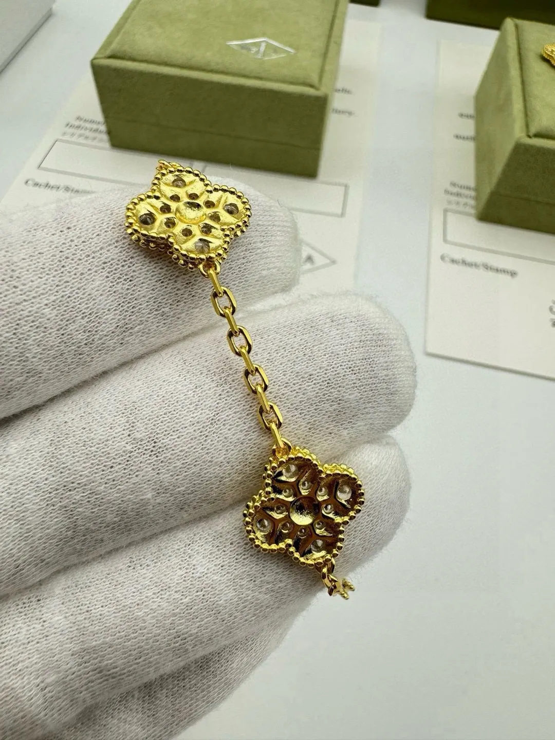 Van Cleef & Arpels Vintage Alhambra bracelet, 5 motifs VCARA41400 - 图片 12