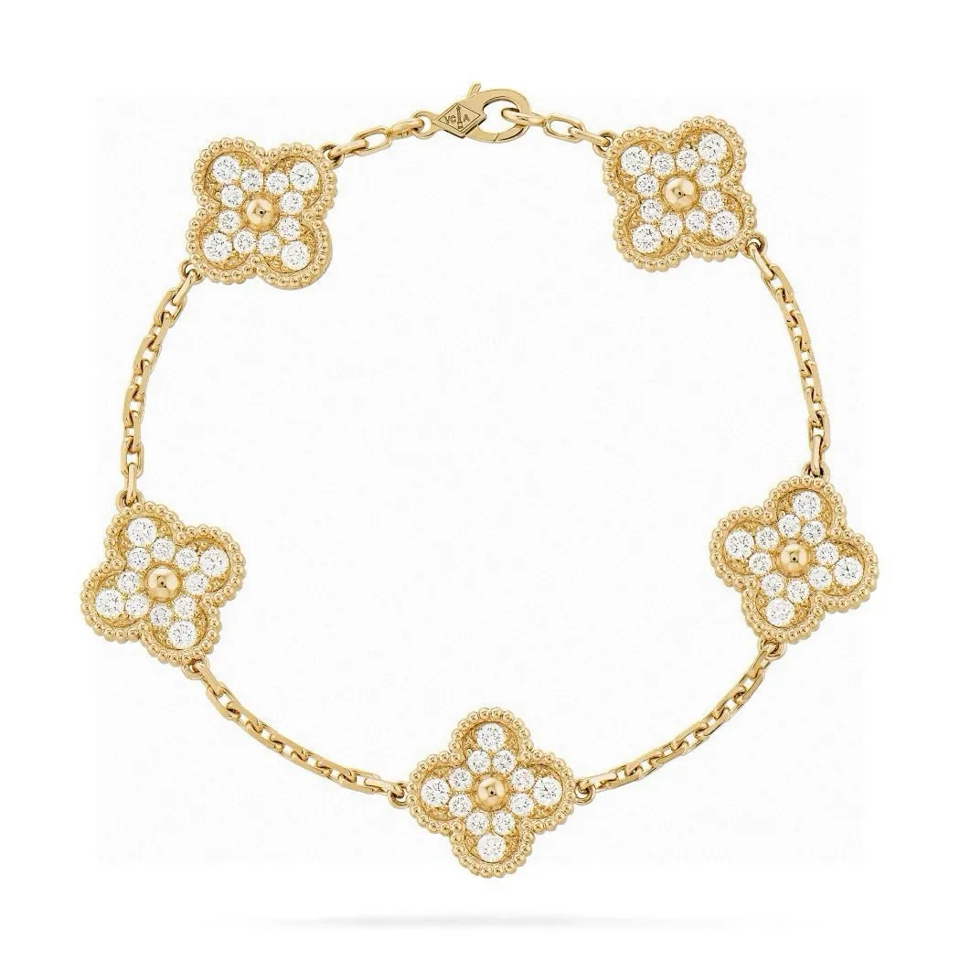 Van Cleef & Arpels Vintage Alhambra bracelet, 5 motifs VCARA41400 - 图片 16