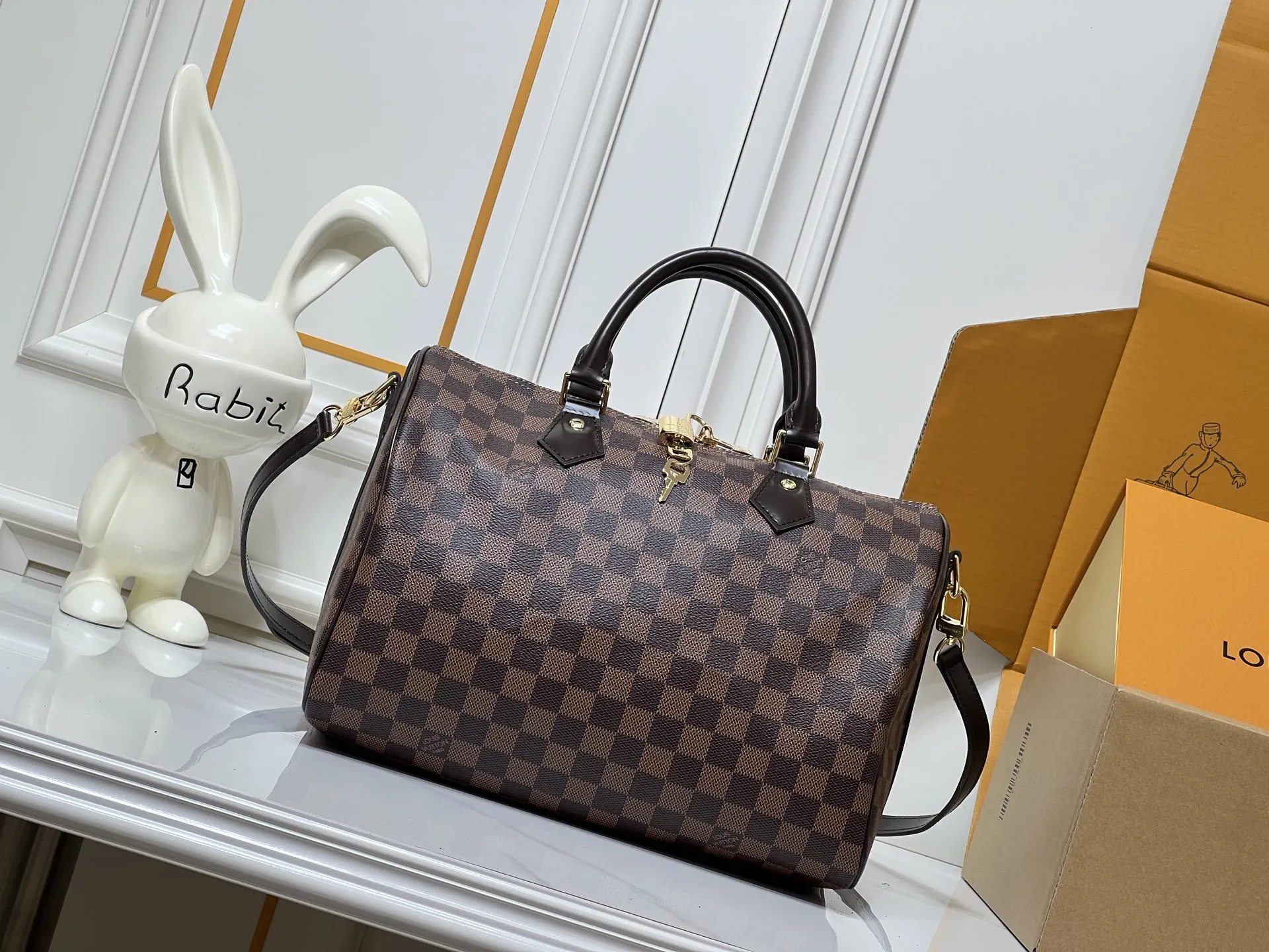 Louis Vuitton Speedy Bandouli??re 30 Damier Ebene Handbag