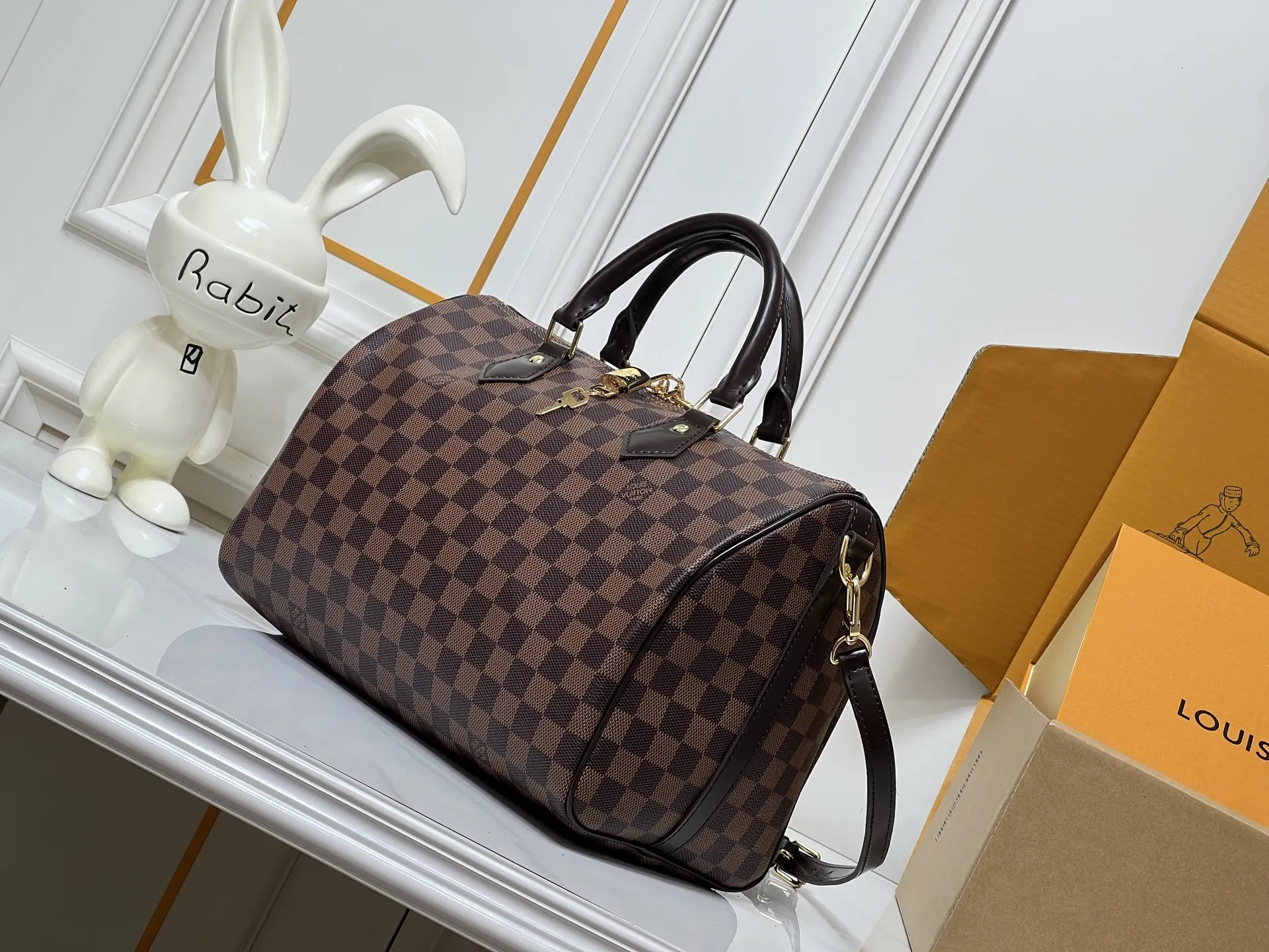 Louis Vuitton Speedy Bandouli??re 30 Damier Ebene Handbag - Image 3