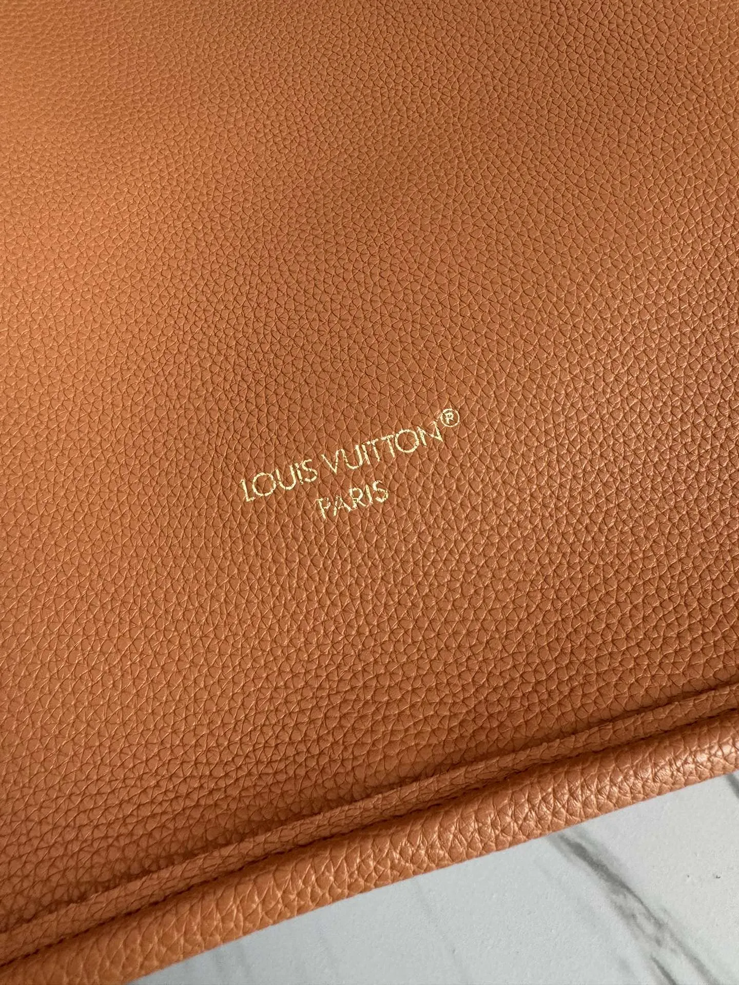 Louis Vuitton Neverfull Inside Out MM Tote Bag Monogram Tan Leather - Image 6