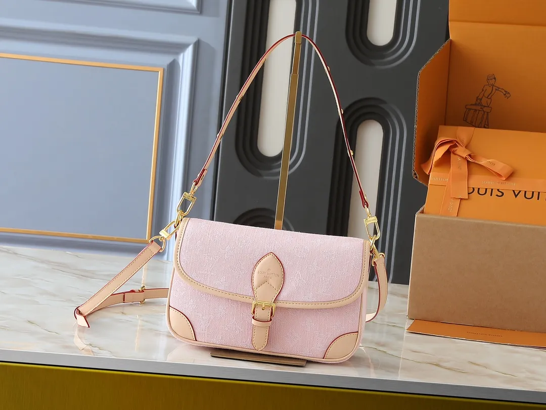 Louis Vuitton Diane Bag Monogram Denim Pink