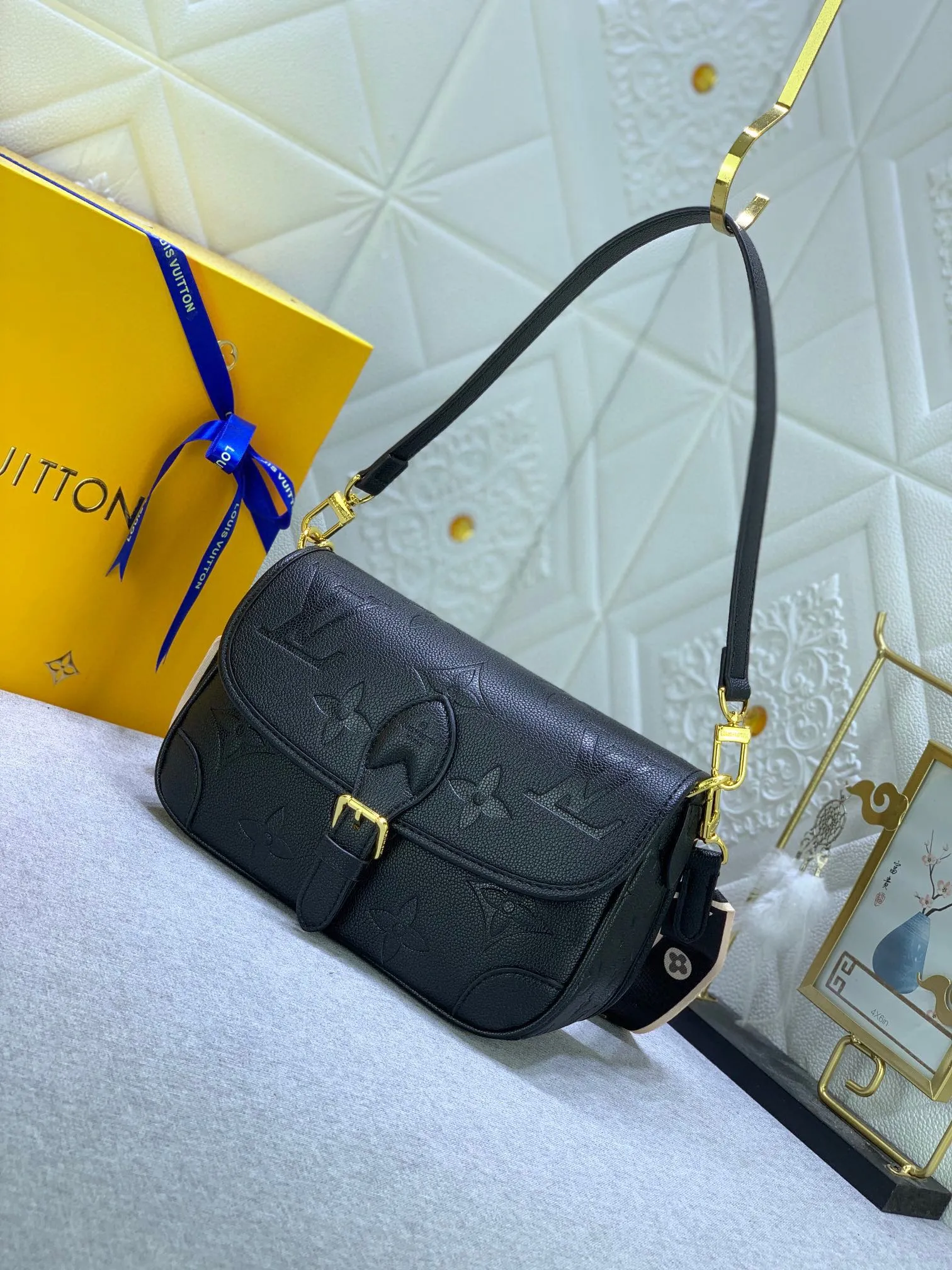 Alternative view of Louis Vuitton Nano Diane Bag Monogram Empreinte Black Leather