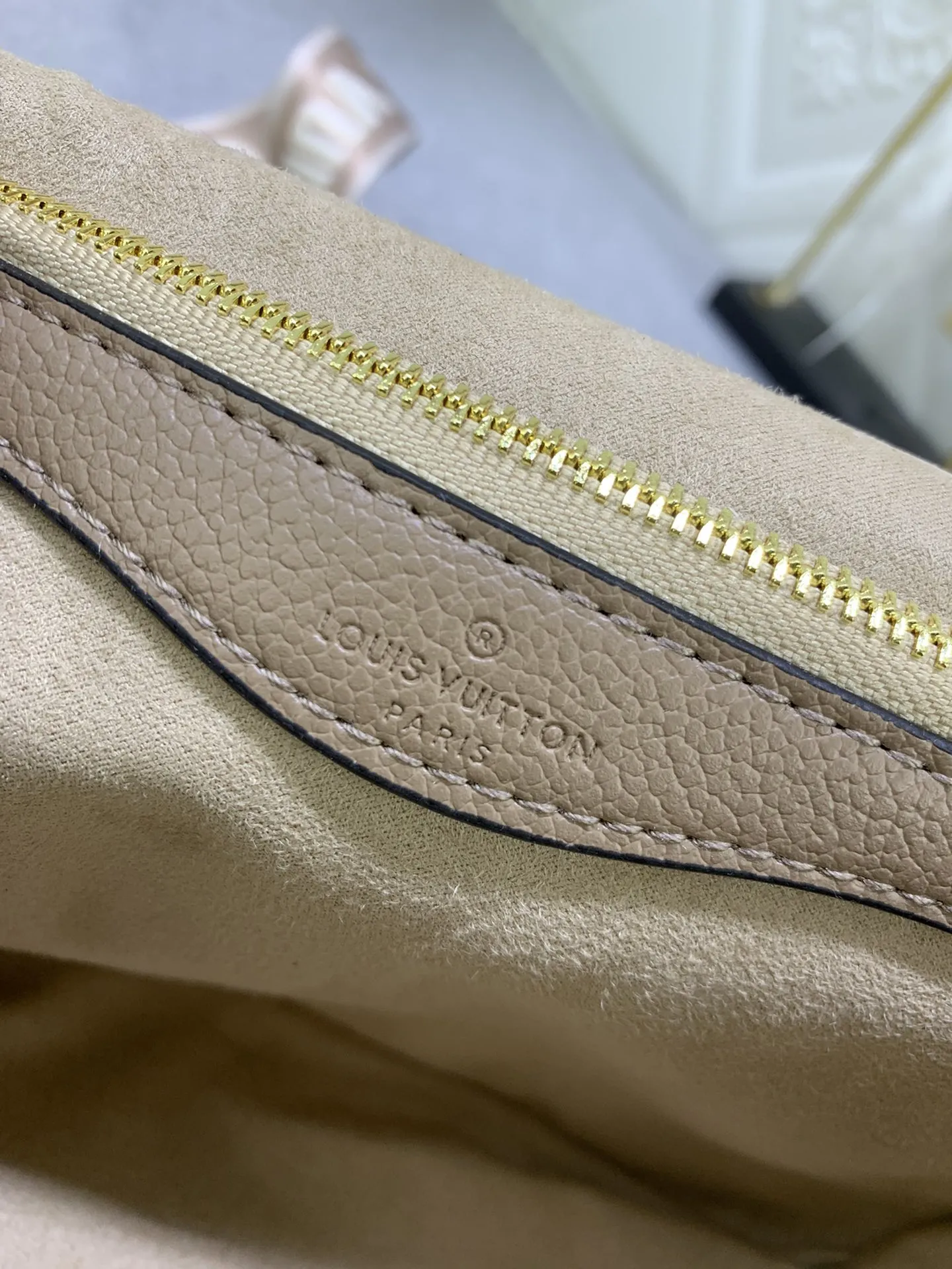 Louis Vuitton Diane Bag Monogram Empreinte Tourterelle Leather White Letter - 图片 8