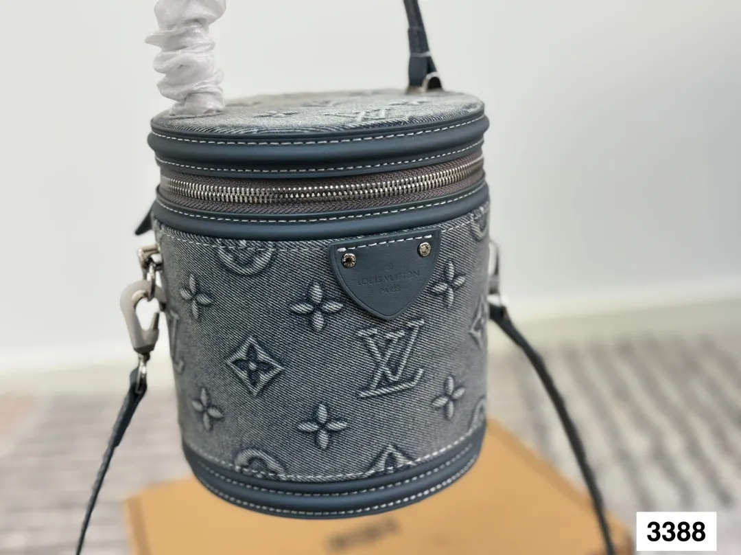 Alternative view of Louis Vuitton Nano Cannes Bag Monogram Denim Relief Letter