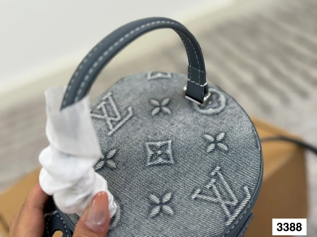 Louis Vuitton Nano Cannes Bag Monogram Denim Relief Letter - Image 6