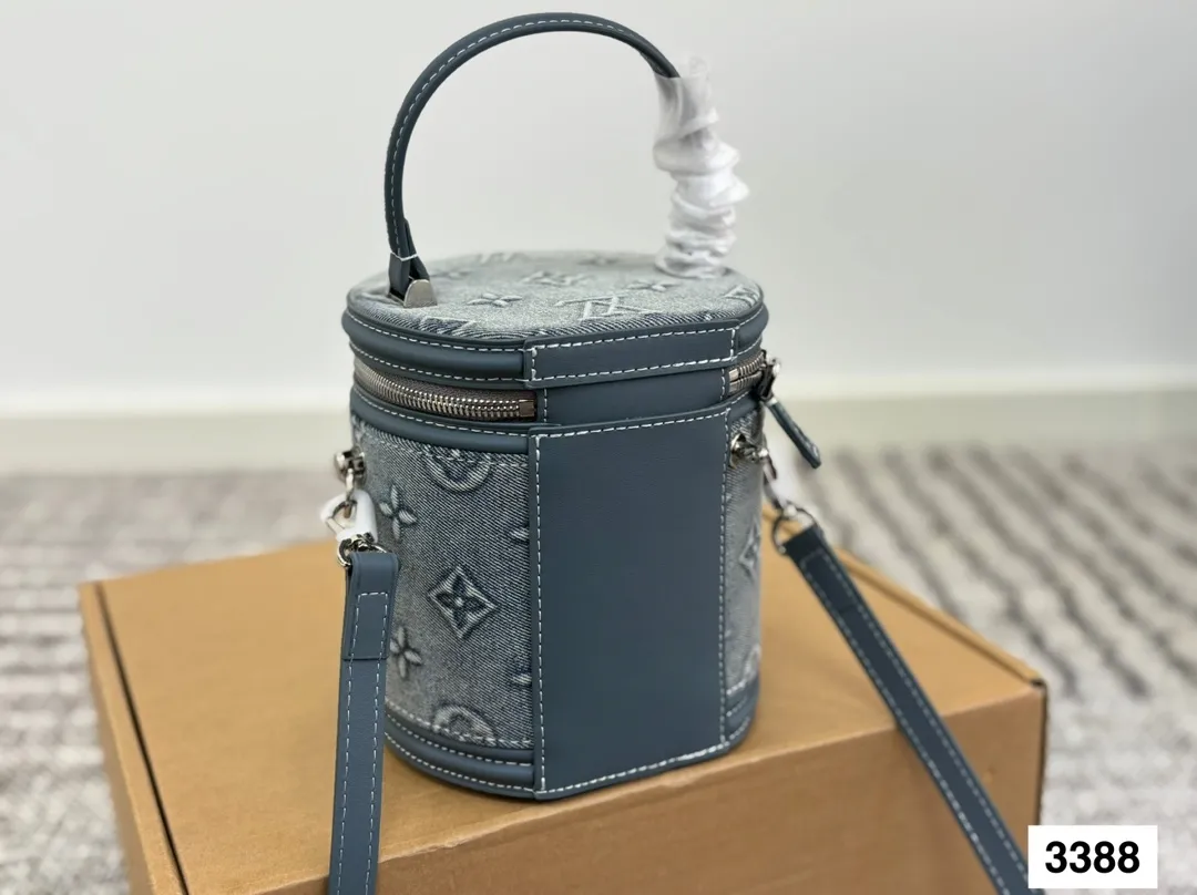 Louis Vuitton Nano Cannes Bag Monogram Denim Relief Letter - Image 8
