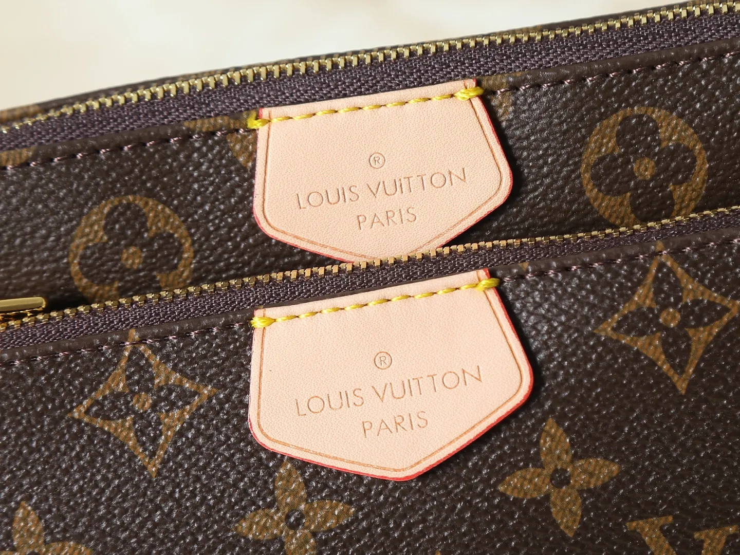 Louis Vuitton Multi Pochette Accessoires Monogram Canvas with Blue Strap - Image 5