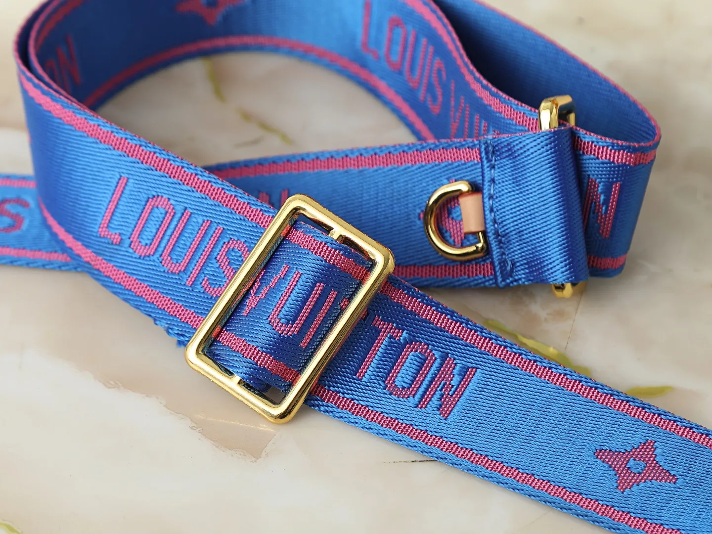 Louis Vuitton Multi Pochette Accessoires Monogram Canvas with Blue Strap - Image 6