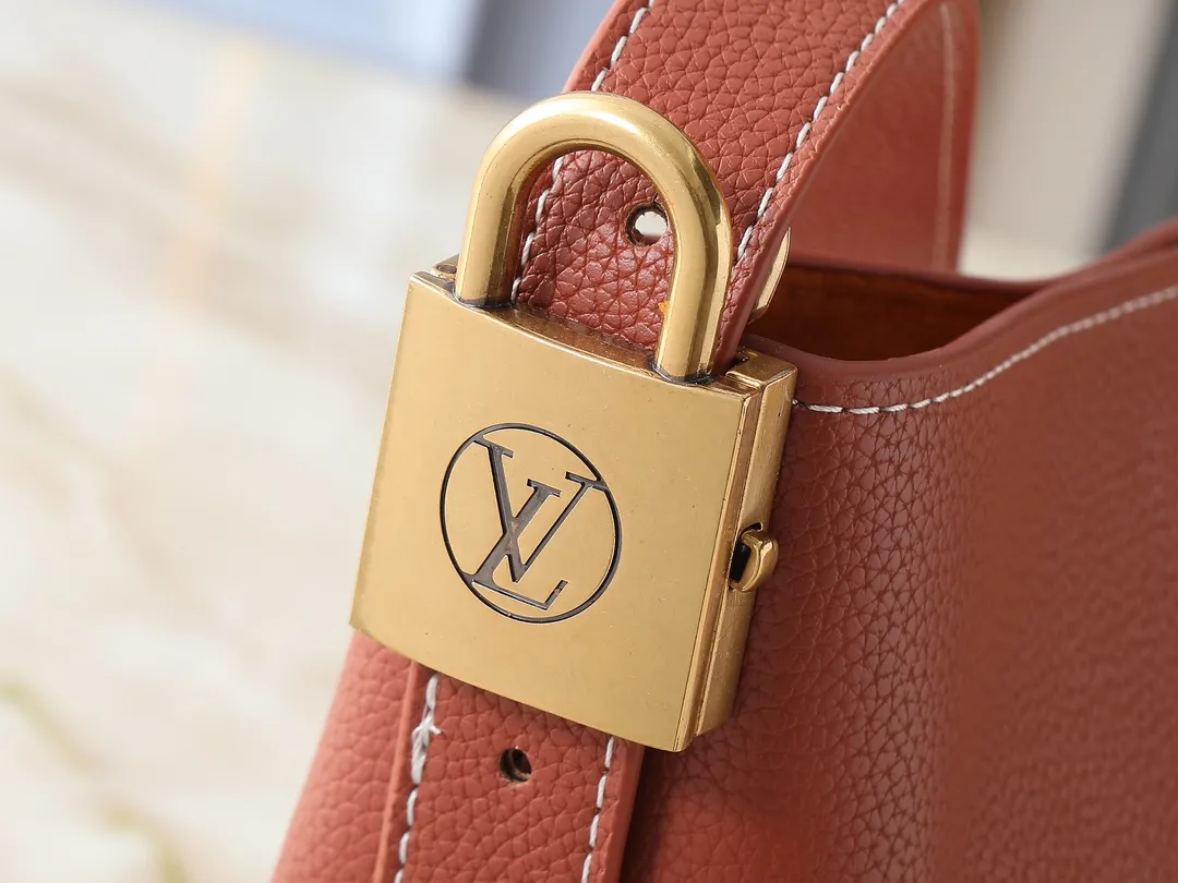Louis Vuitton All In BB Bucket Bag Terracotta Leather - 图片 6