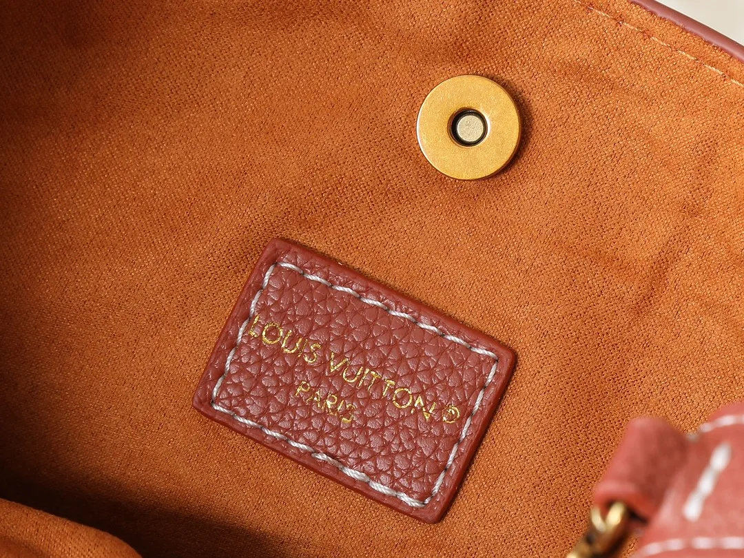 Louis Vuitton All In BB Bucket Bag Terracotta Leather - 图片 8