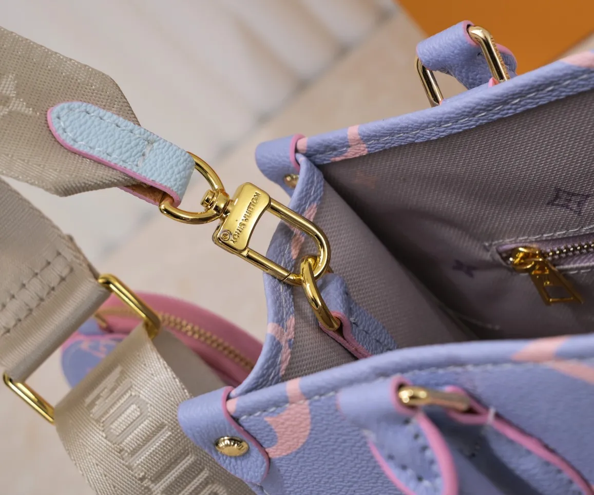 Louis Vuitton OnTheGo PM Tote Bag Pastel Gradient Monogram Canvas - Image 5