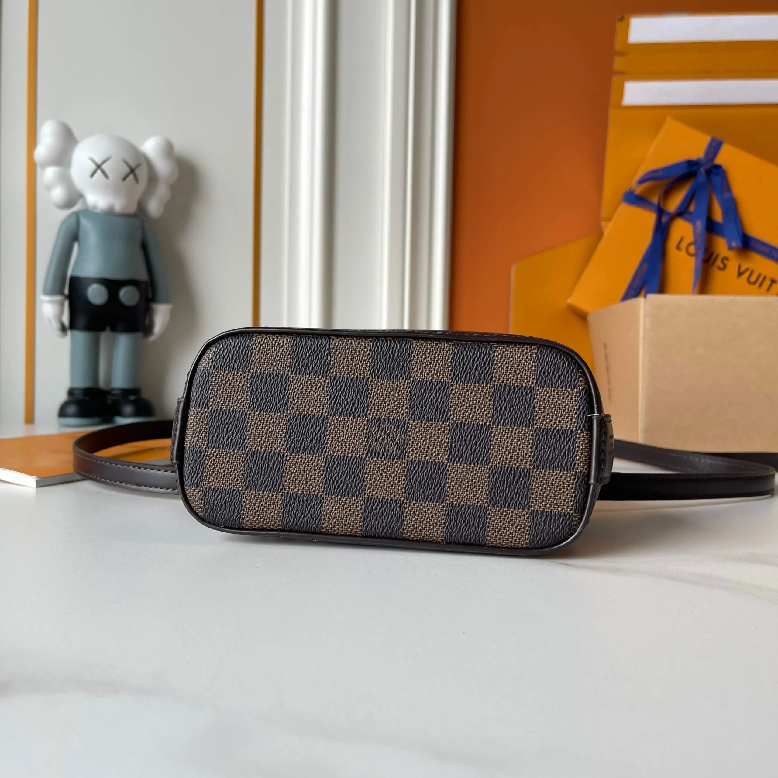 Louis Vuitton Nano Alma Handbag Damier Ebene Canvas - Image 5
