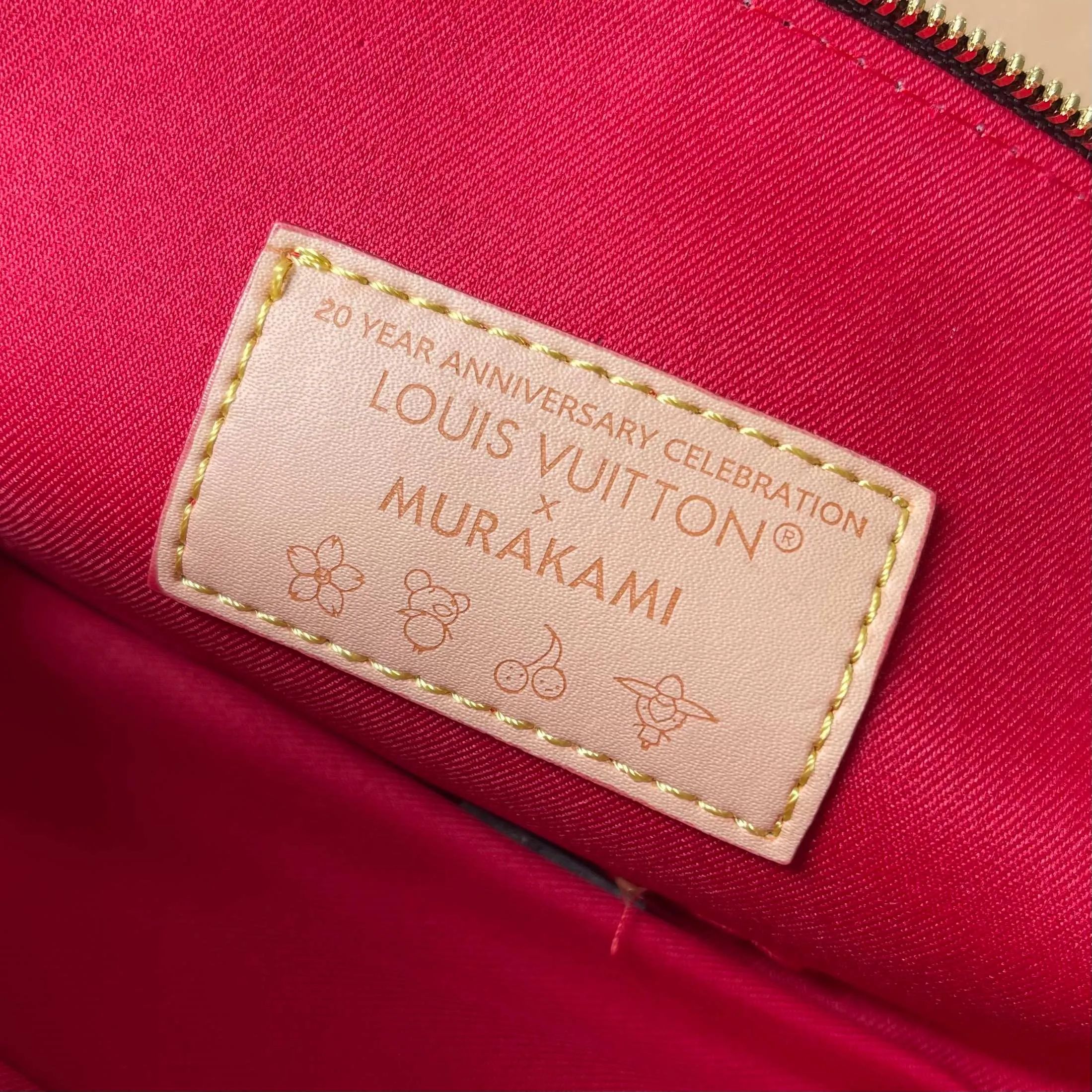 Louis Vuitton Takashi Murakami Nano Alma Handbag Cherry Edition - Image 9