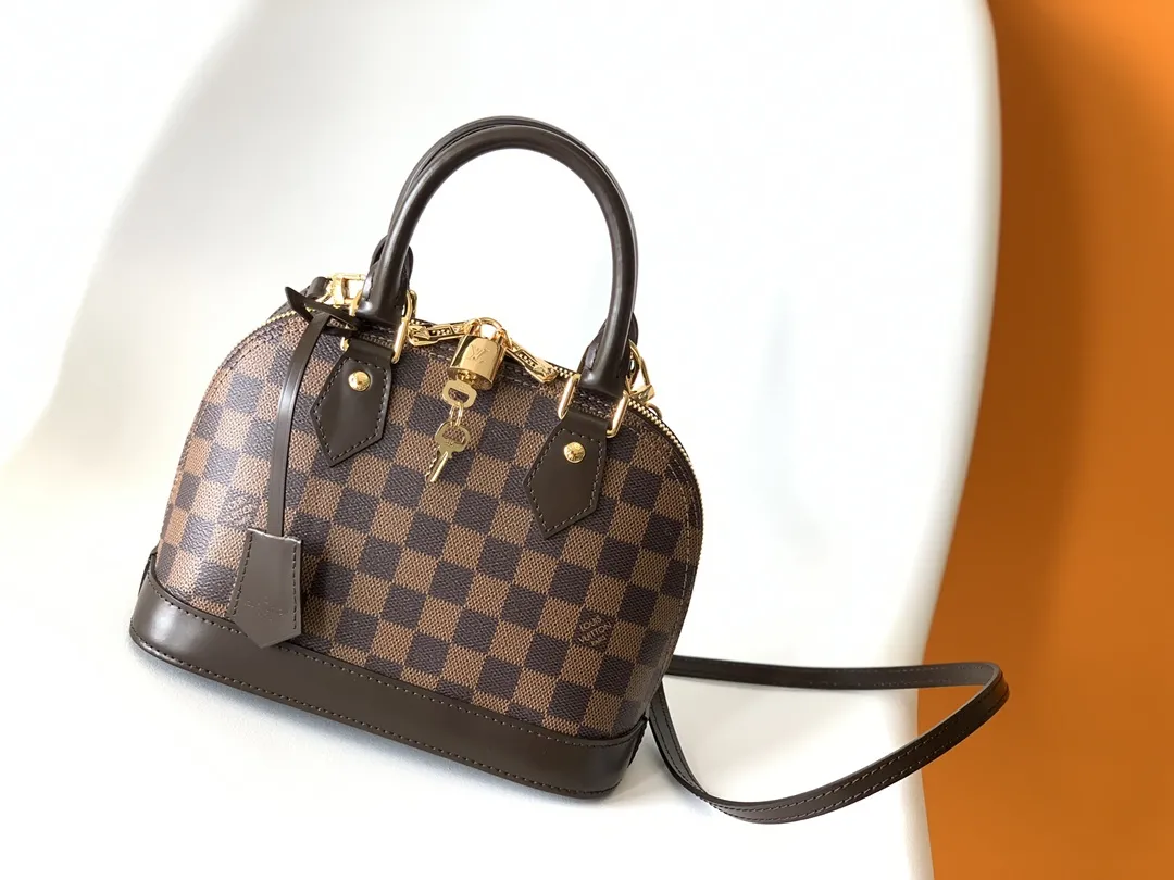 Louis Vuitton Alma BB Handbag Damier Ebene Canvas