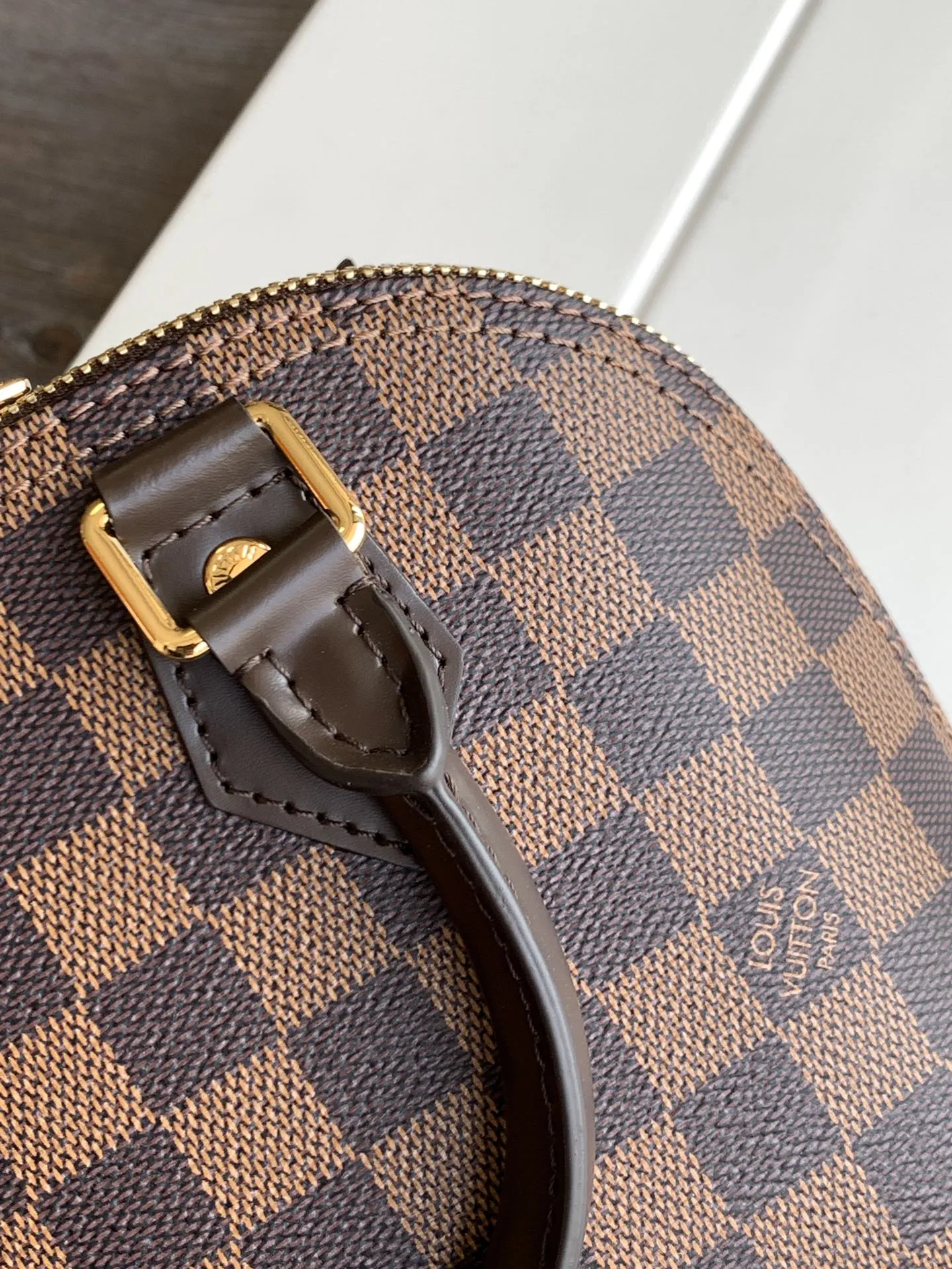 Louis Vuitton Alma BB Handbag Damier Ebene Canvas - Image 7