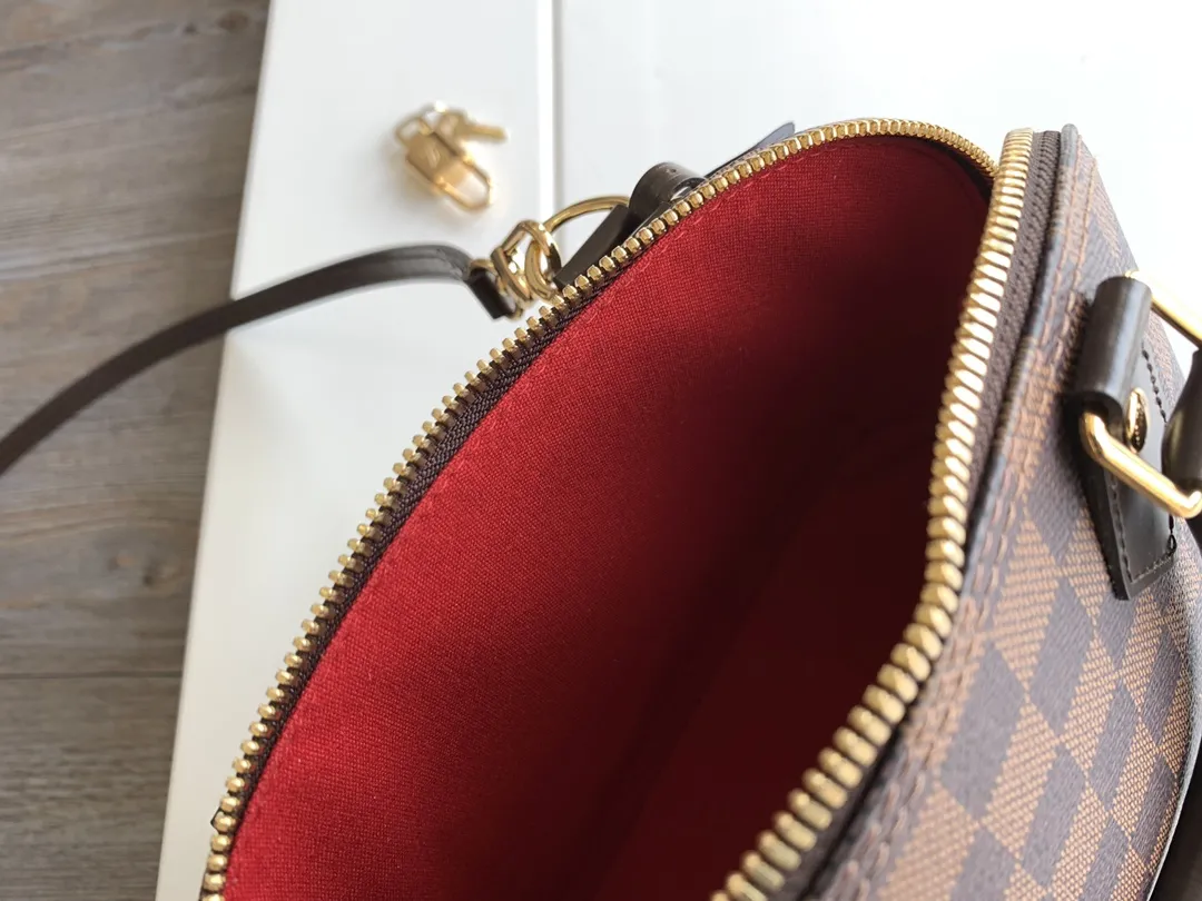 Louis Vuitton Alma BB Handbag Damier Ebene Canvas - Image 8