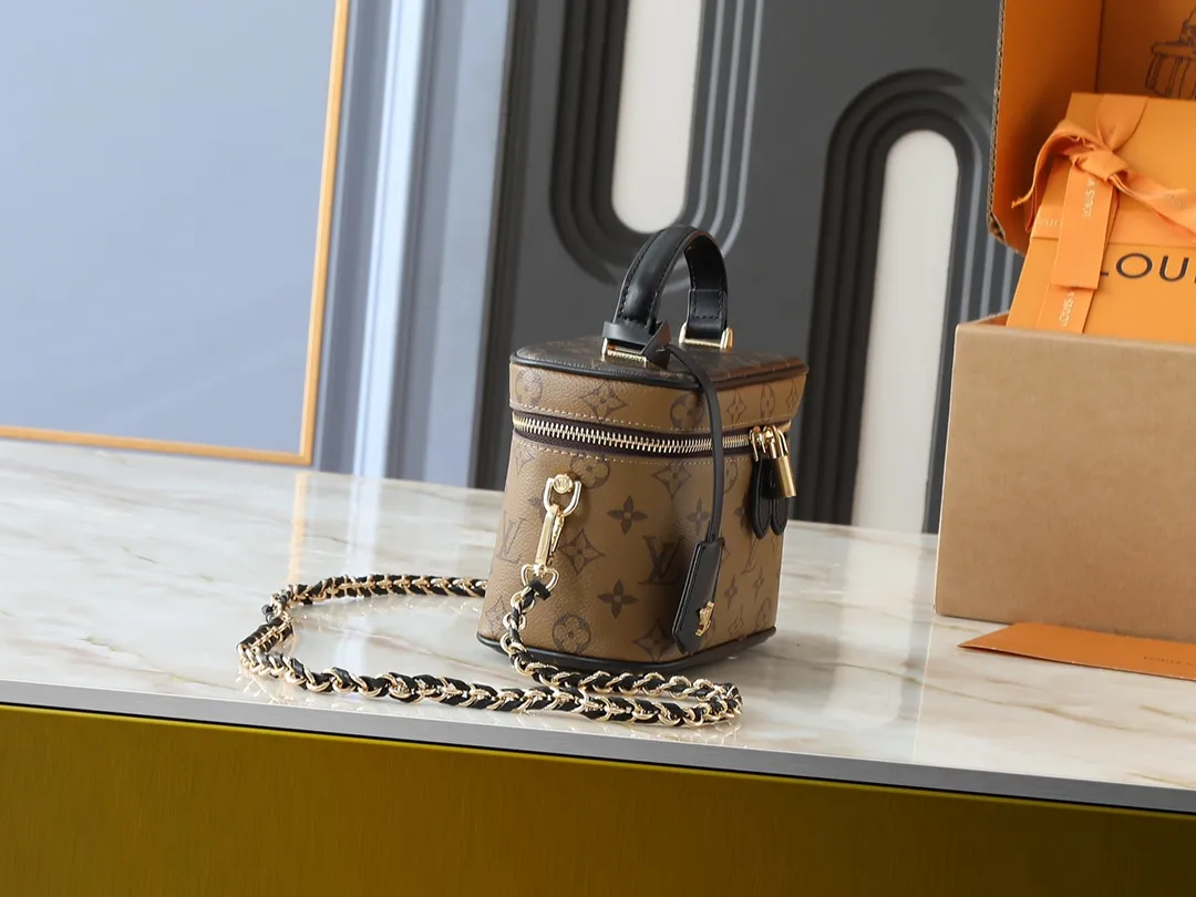 Alternative view of Louis Vuitton Vanity PM Handbag Monogram Reverse Tan