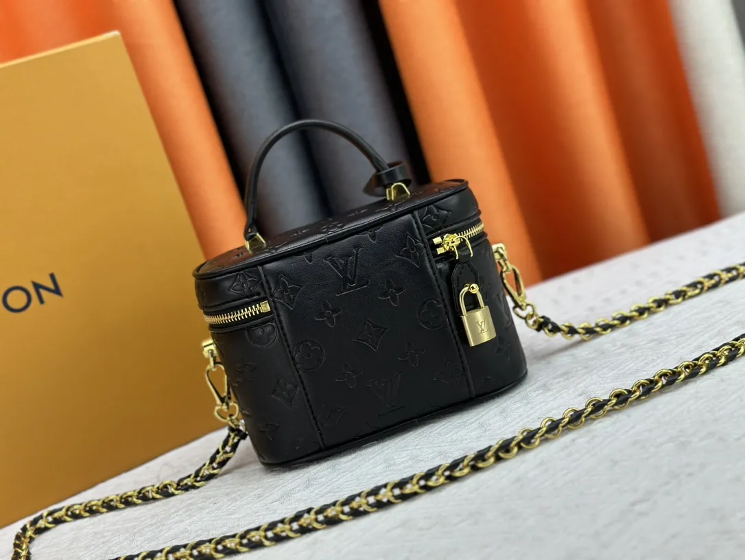 Louis Vuitton Vanity PM Handbag Monogram Empreinte Black - 图片 4