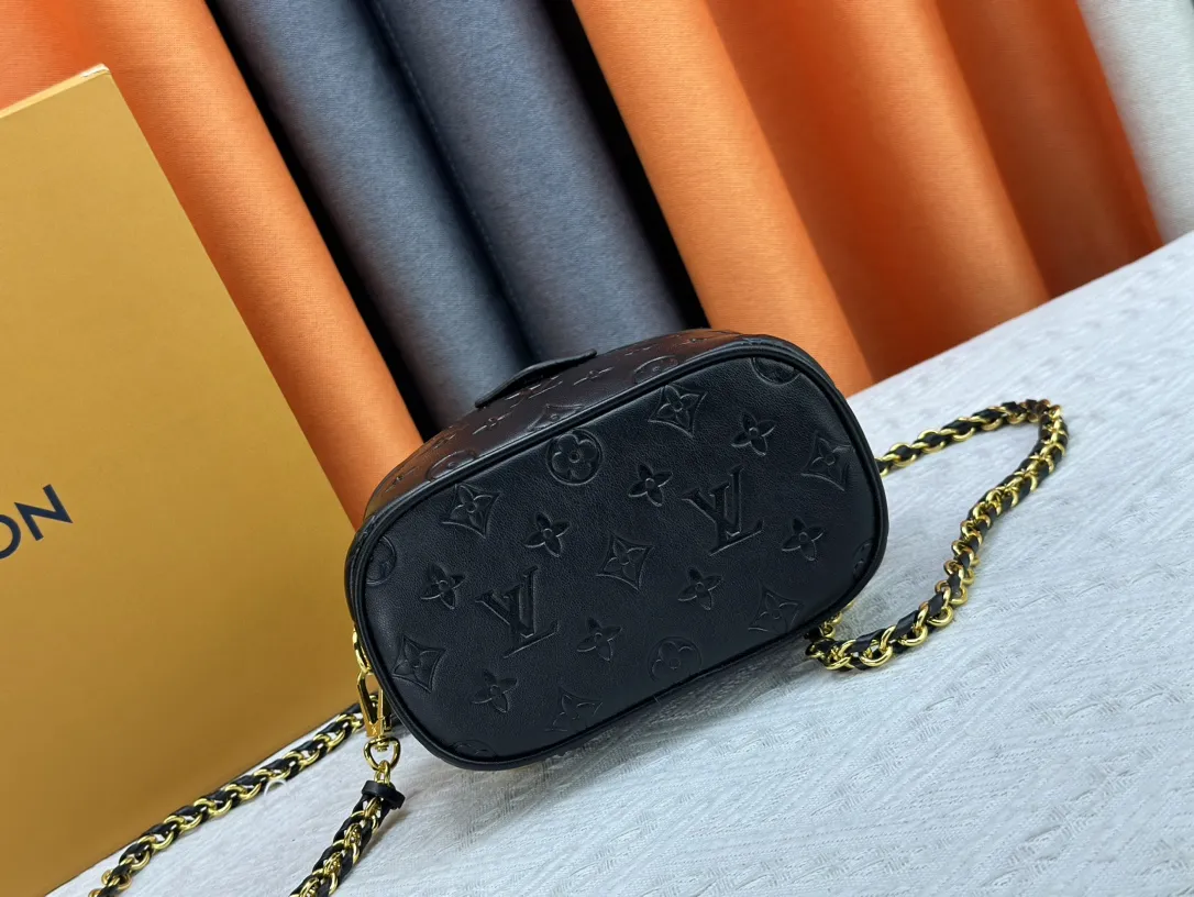 Louis Vuitton Vanity PM Handbag Monogram Empreinte Black - 图片 5