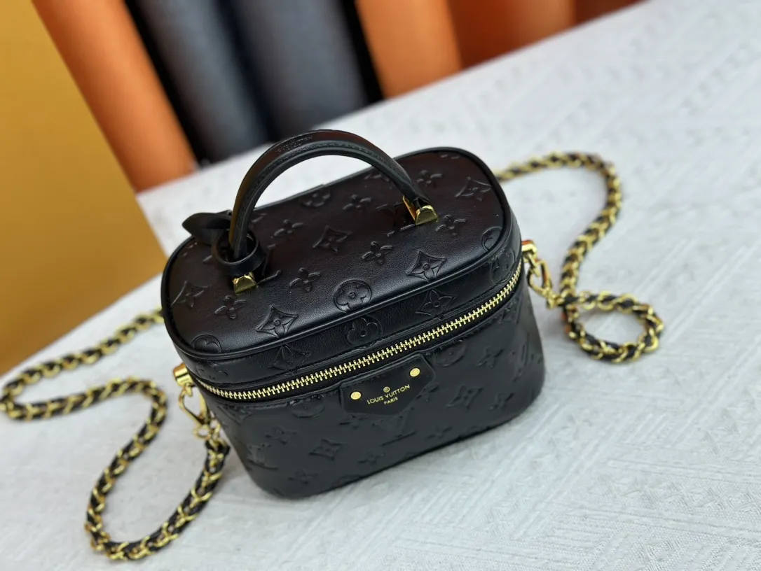 Louis Vuitton Vanity PM Handbag Monogram Empreinte Black - 图片 6