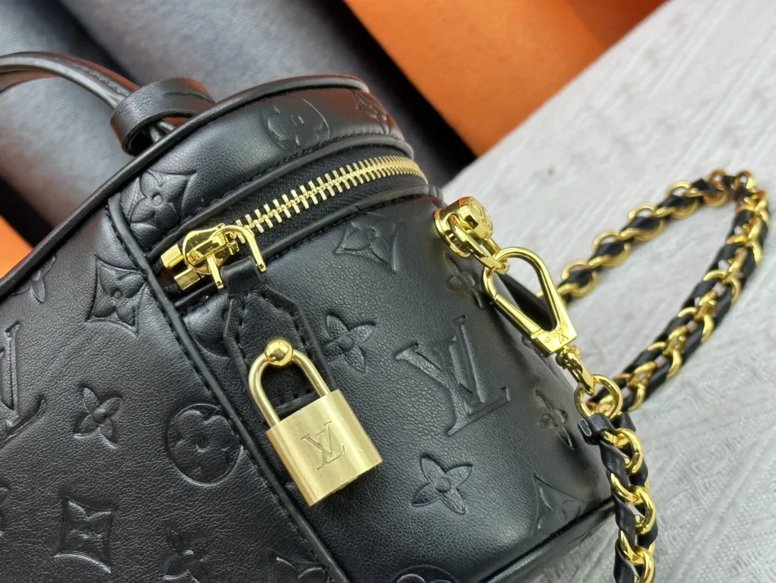 Louis Vuitton Vanity PM Handbag Monogram Empreinte Black - 图片 7