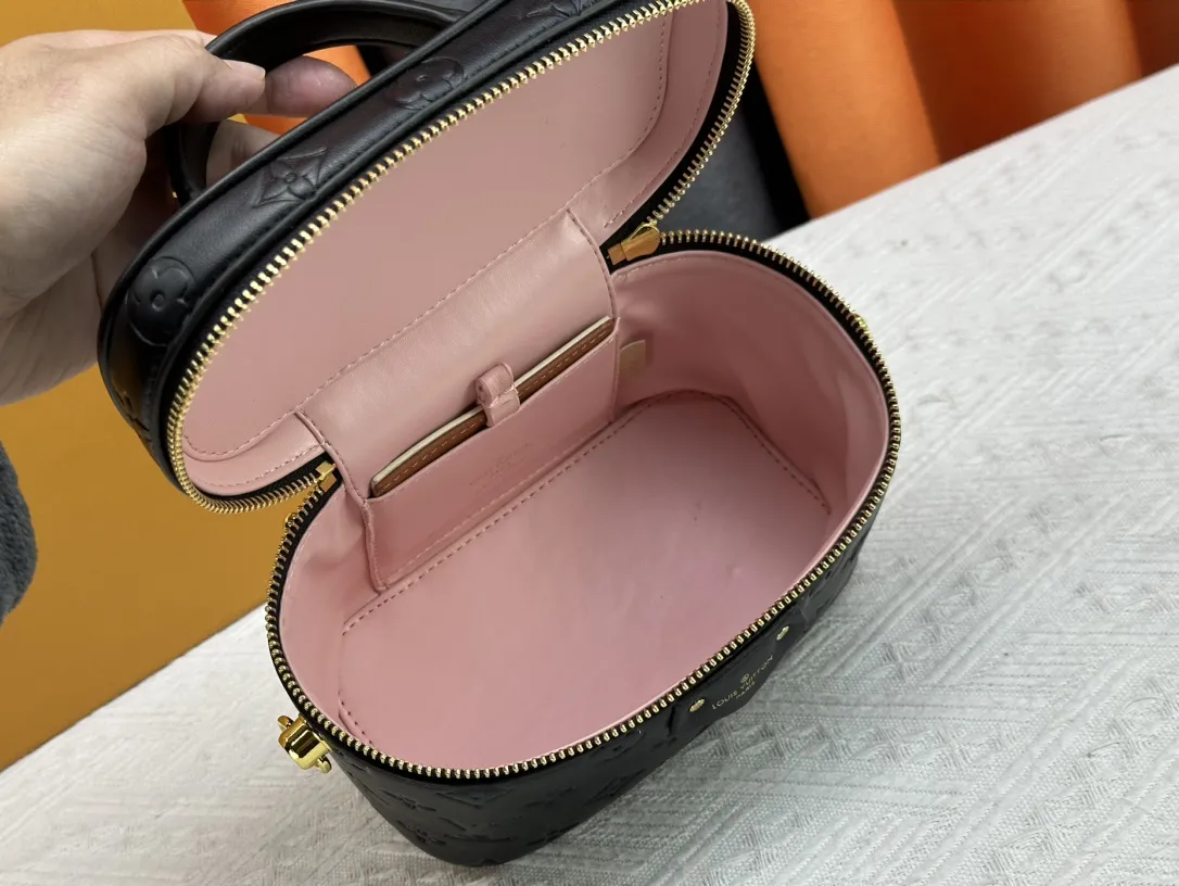 Louis Vuitton Vanity PM Handbag Monogram Empreinte Black - 图片 9