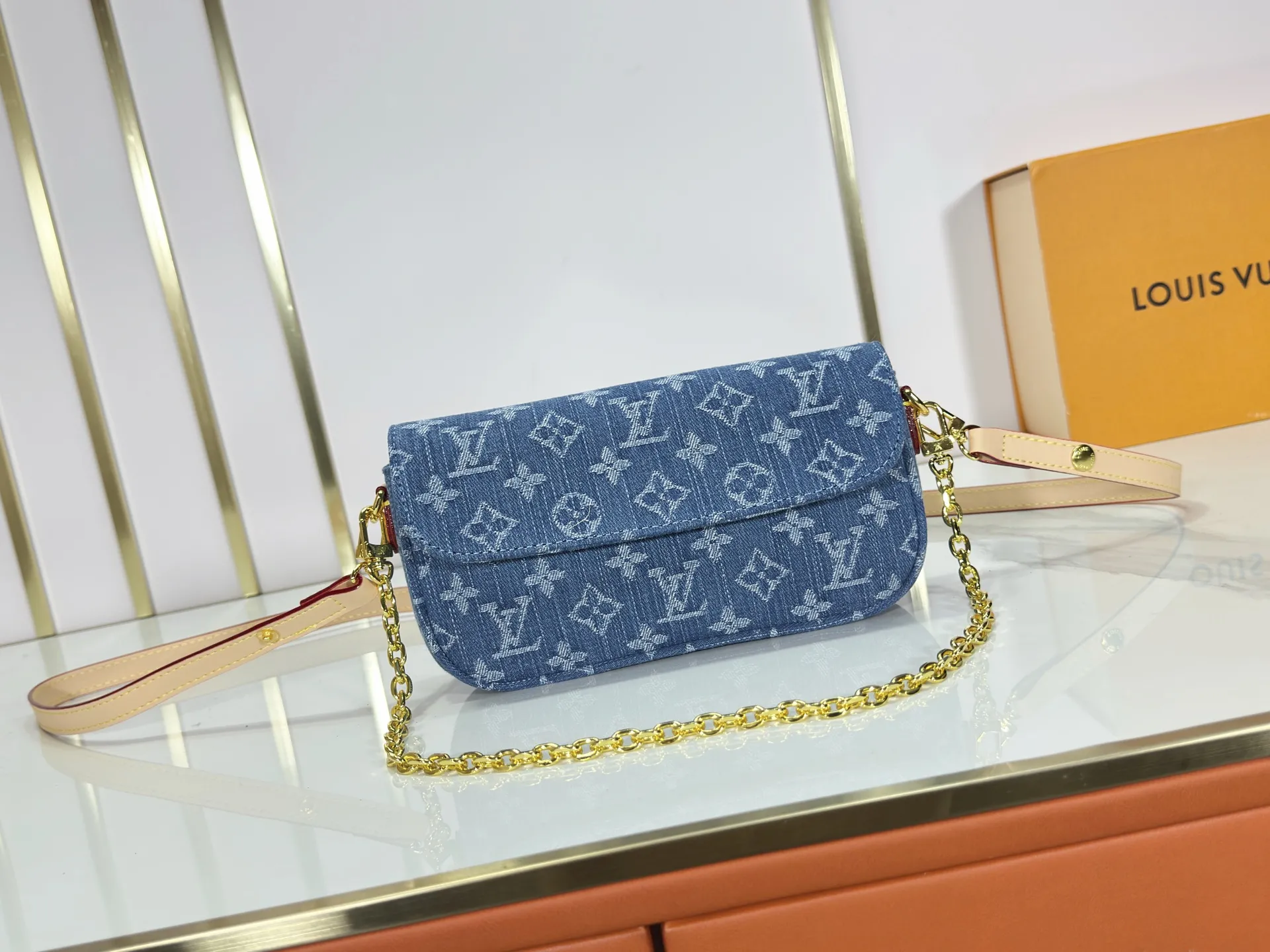 Louis Vuitton Wallet on Chain Ivy Monogram Denim