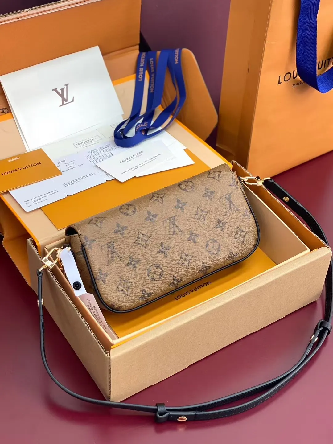 Alternative view of Louis Vuitton Wallet on Chain Ivy Monogram Canvas Tan