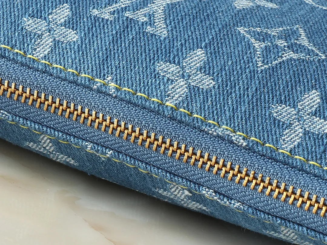 Louis Vuitton Pochette Accessoires Monogram Denim Blue - 图片 5