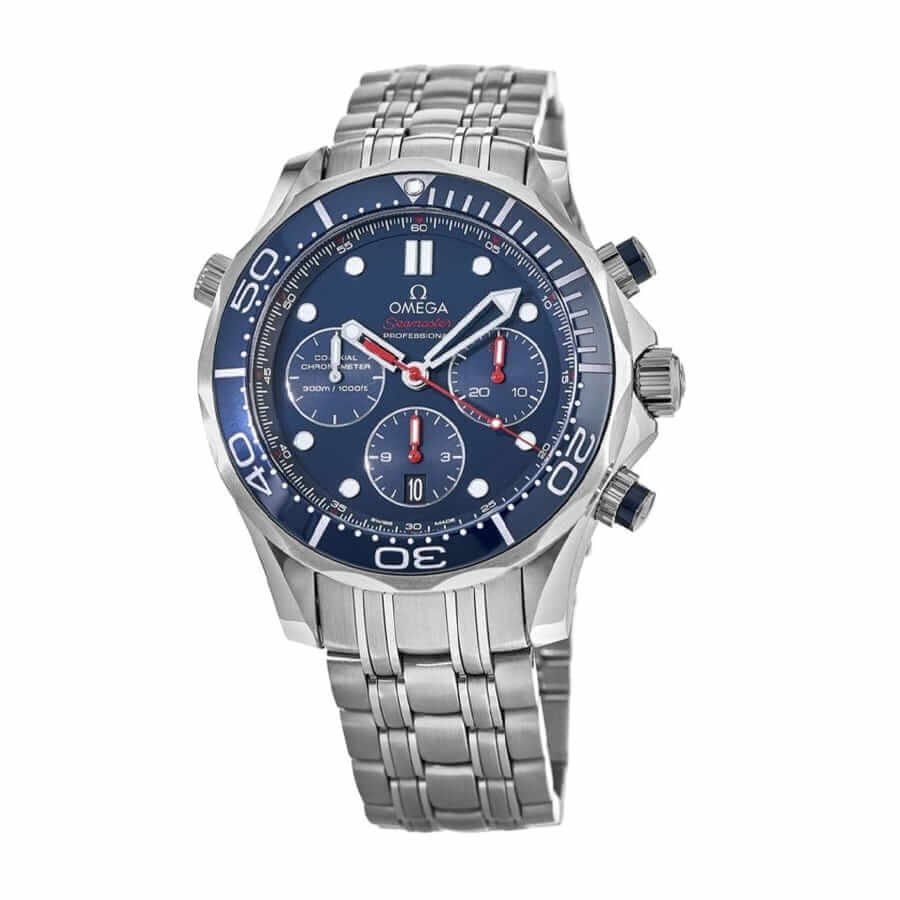 Alternative view of Omega Seamaster Diver Co-Axial Chronograph 212.30.44.50.03.001 Mirror Clone Quality