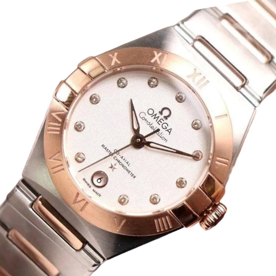 Alternative view of Omega Constellation Steel & Rose Gold 131.20.39.20.52.001 Ultra Fine Replica