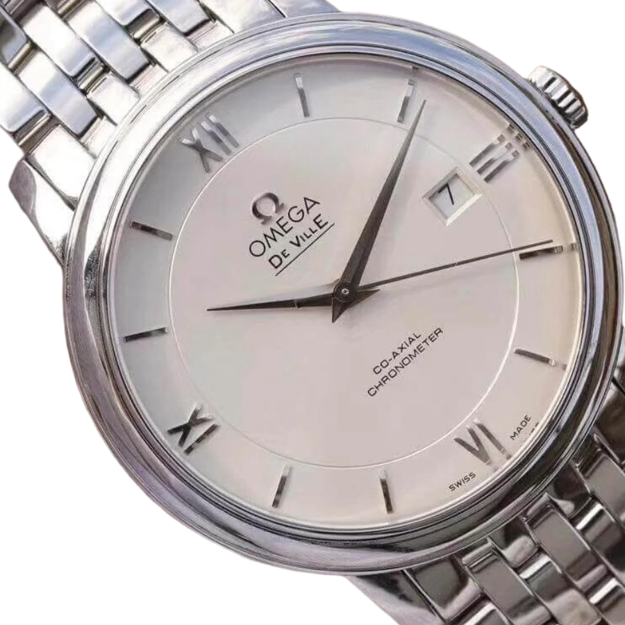 Alternative view of Omega De Ville Prestige White Dial 424.10.37.20.02.001 Precision Clone