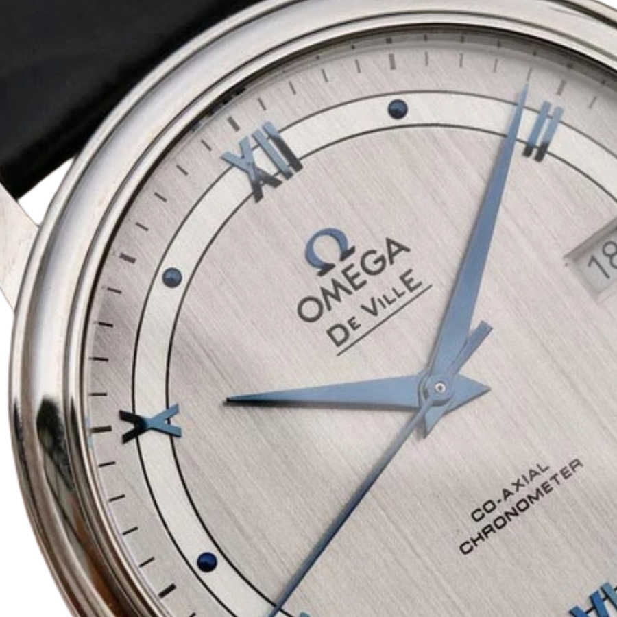 Alternative view of Omega De Ville Silver Dial 424.13.40.20.02.003 High-End Replica 1:1