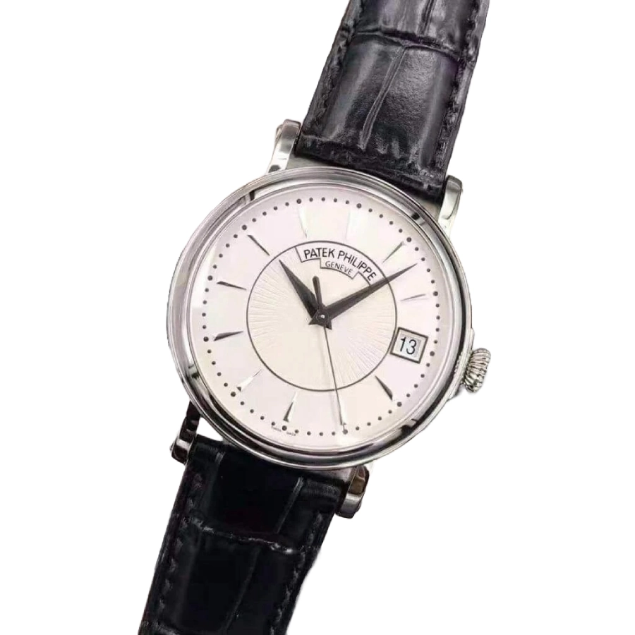 Alternative view of Patek Philippe Calatrava 5153G-010 ??White Gold Officer??s Case?? Authentic Clone 1:1