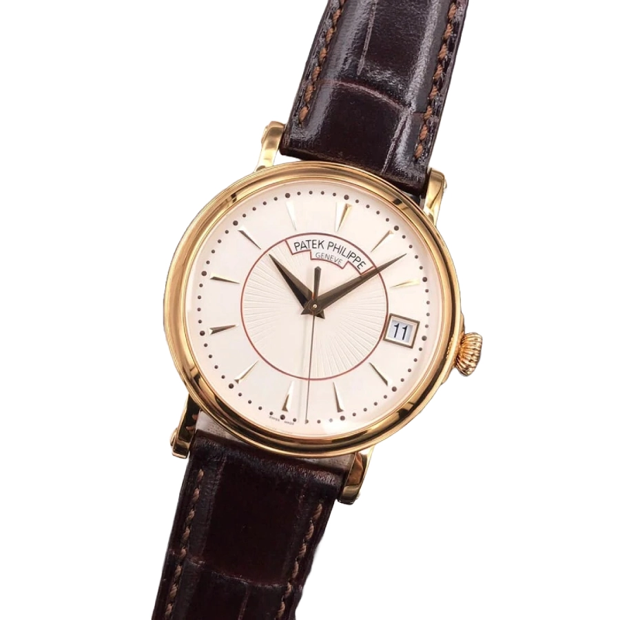 Alternative view of Patek Philippe Calatrava 5153J-001 ??Yellow Gold Officer??s Case?? Deluxe Replica Edition