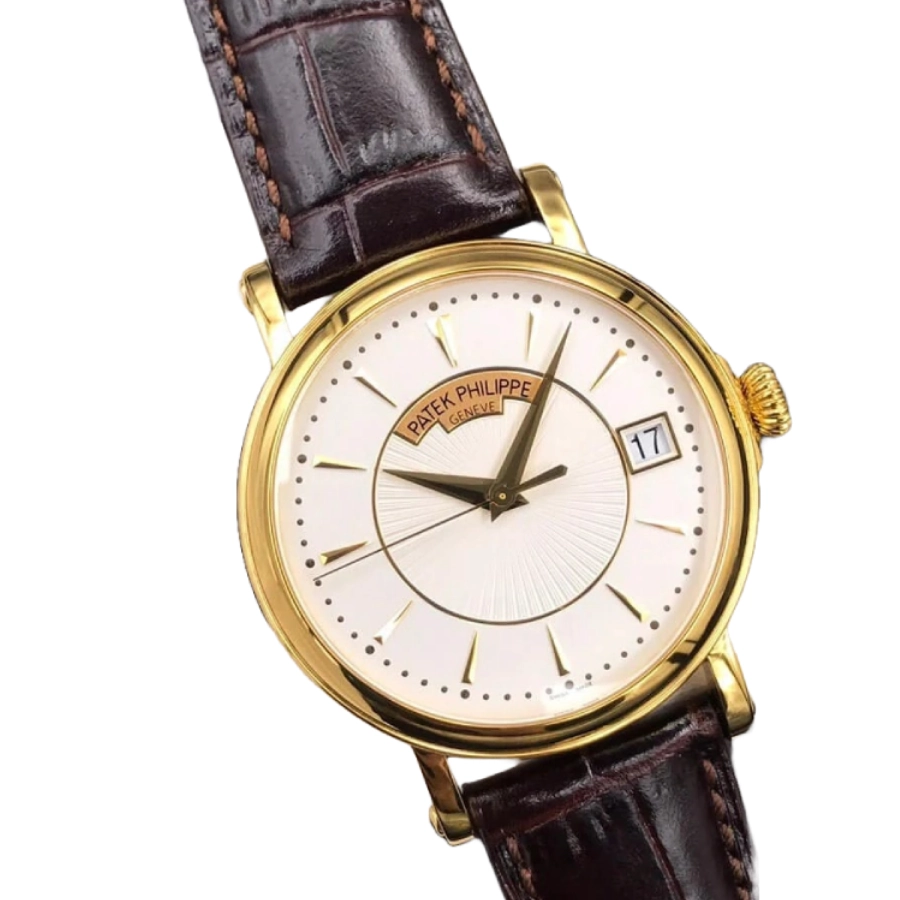 Alternative view of Patek Philippe Calatrava 5153R-001 ??Rose Gold Officer??s Case?? Superior Replica