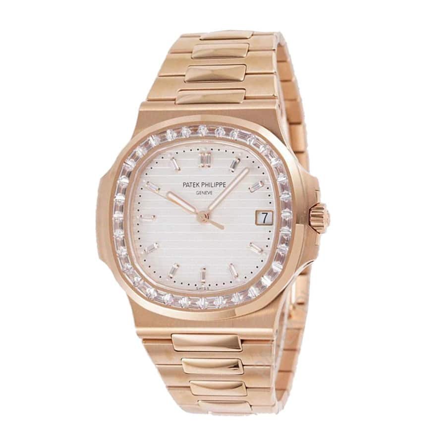 Alternative view of Patek Philippe Nautilus 7122/1R-001 ??Rose Gold Diamond?? Superior Copy 1:1