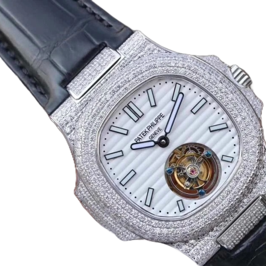 Patek Philippe Nautilus 5711 Tourbillon ??Jumbo?? White Dial Near Original Replica - Image 2