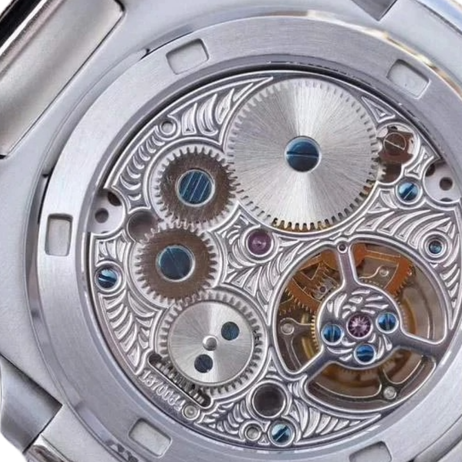 Patek Philippe Nautilus 5711 Tourbillon ??Jumbo?? White Dial Near Original Replica - Image 4
