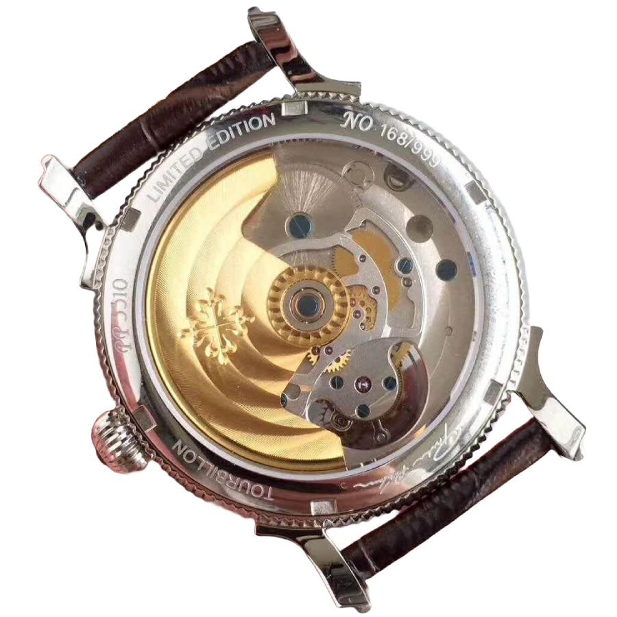 Patek Philippe Tourbillon Moonphase Black Dial Elite Clone Edition - 图片 4