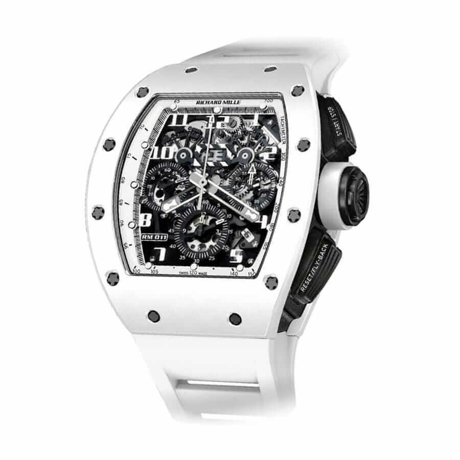 Alternative view of Richard Mille RM 011 ??White Ghost?? Chronograph Precision Replica Edition