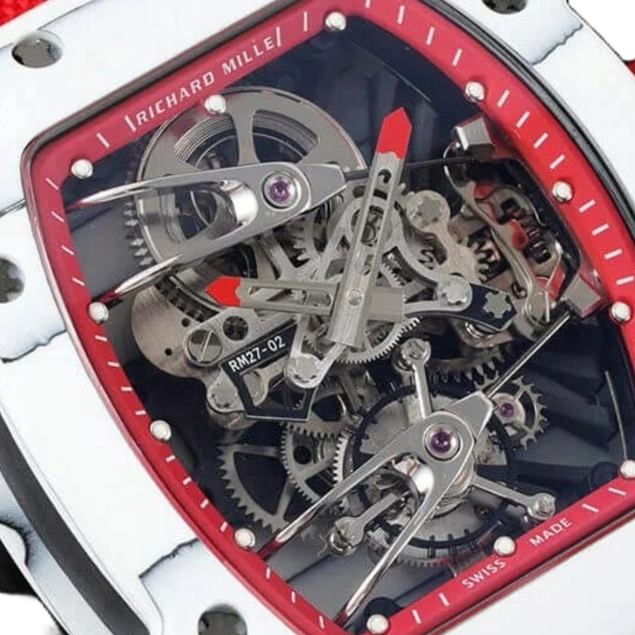 Alternative view of Richard Mille RM 27-02 Tourbillon ??Rafael Nadal?? Red Masterpiece Replica