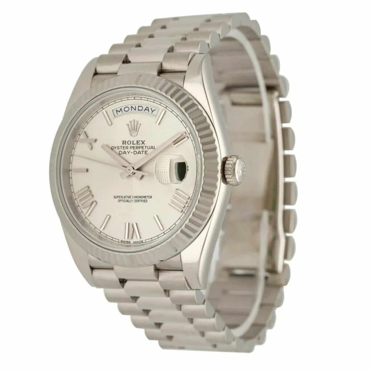 Alternative view of Rolex Day-Date 228239 ??White Gold?? Next Level Replica