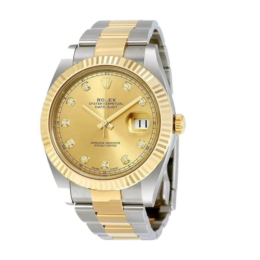 Alternative view of Rolex Datejust 126333-0011 Champagne Diamond Dial Luxury Clone Quality