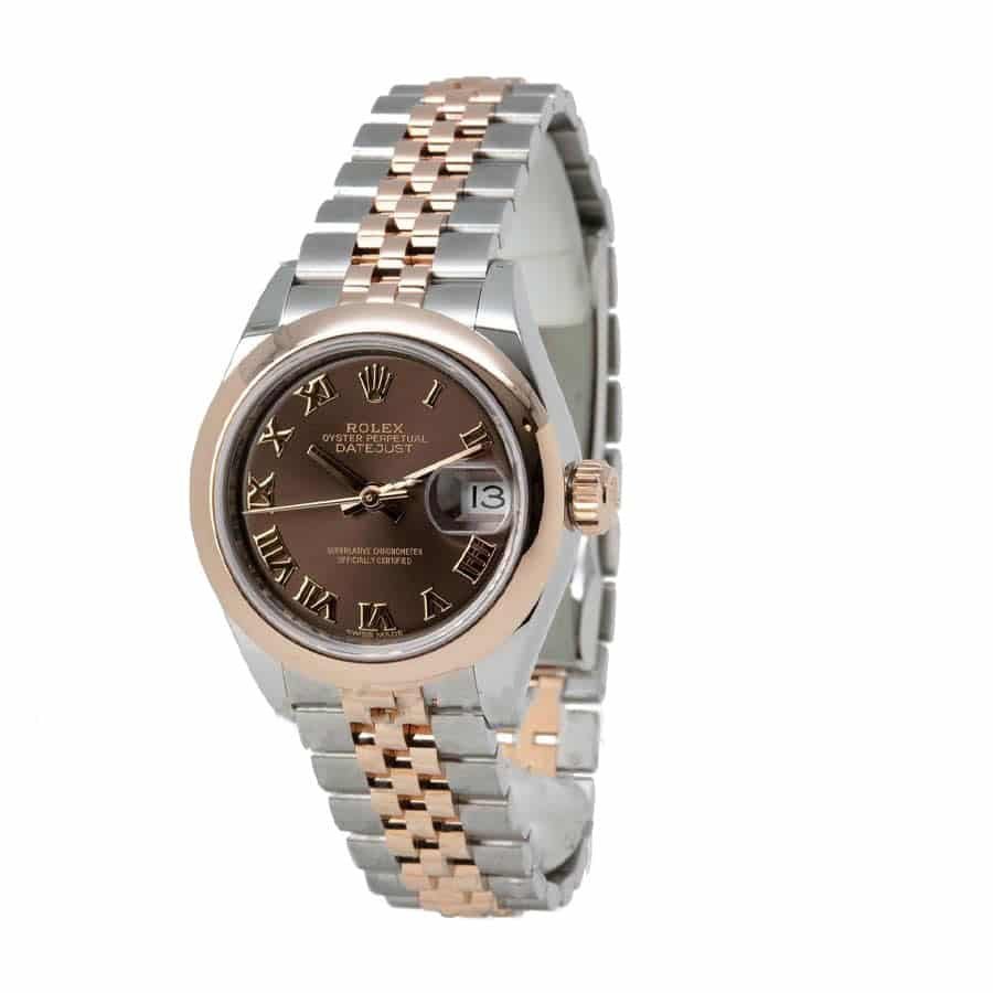 Alternative view of Rolex Lady-Datejust 279161 Chocolate Roman Dial Mirror Clone Quality