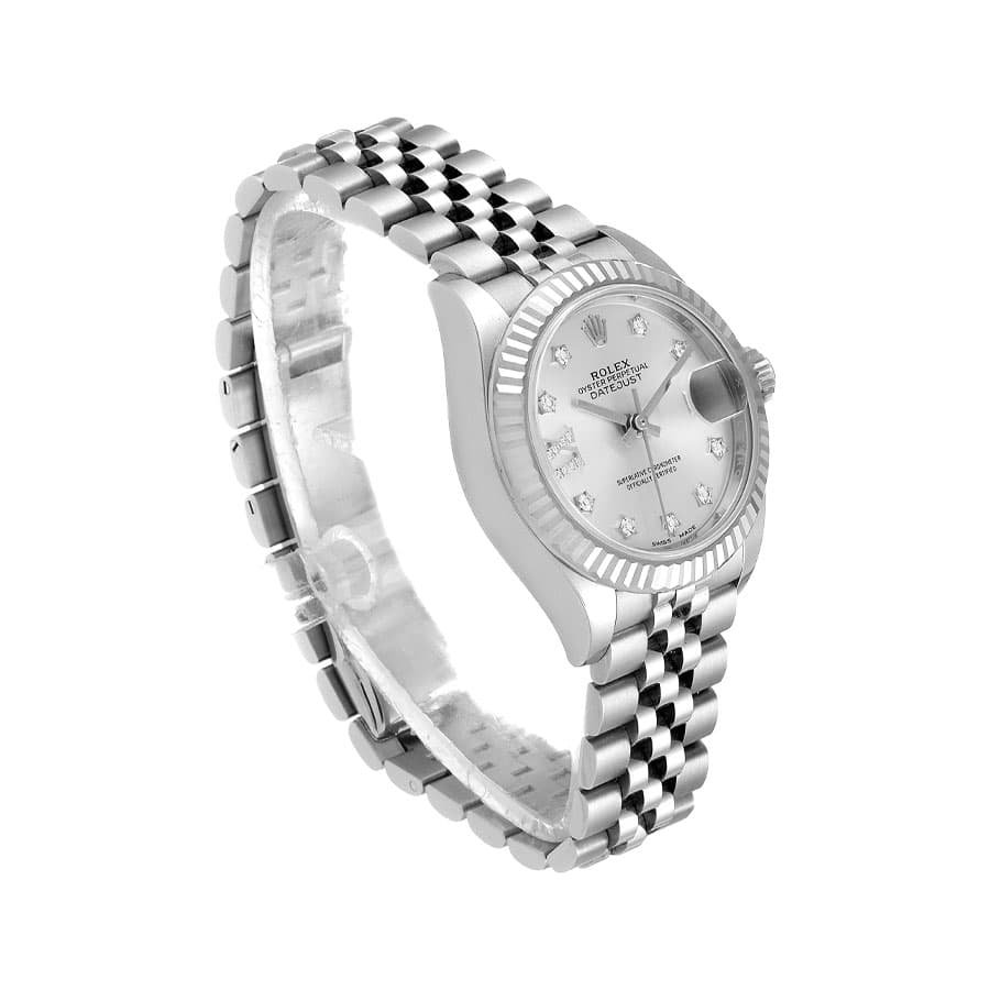 Alternative view of Rolex Lady-Datejust 279174 Silver Dial Jubilee Premium Replica 1:1