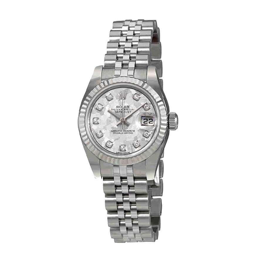 Alternative view of Rolex Datejust 178274 MOP Diamond Dial Swiss Super Clone